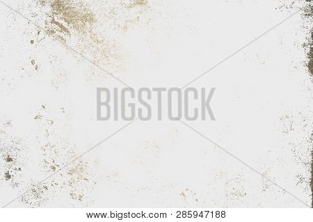 White Gold Handmade Texture. Luxury Gold Texture. White Wall.