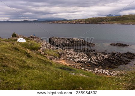 Camping In Achnahaird Bay On The Coigach Peninsula