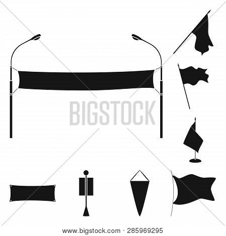 Vector Illustration Of Material And Media  Sign. Set Of Material And Textile  Stock Vector Illustrat