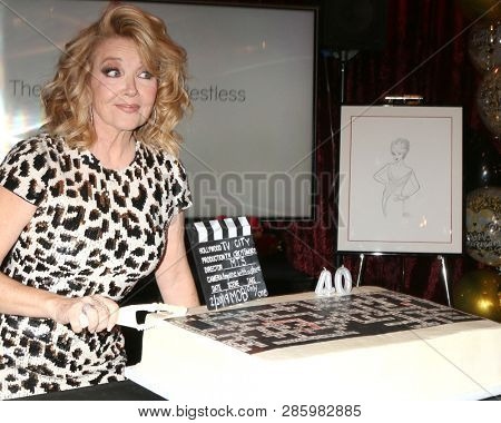 LOS ANGELES - FEB 20:  Melody Thomas Scott at the Melody Thomas Scott Celebrates 40 Years on Y&R Event at CBS Television City on February 20, 2019 in Los Angeles, CA