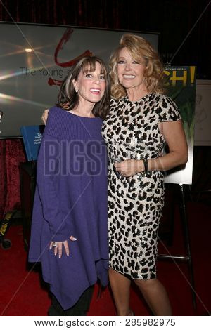 LOS ANGELES - FEB 20:  Kate Linder, Melody Thomas Scott at the Melody Thomas Scott Celebrates 40 Years on Y&R Event at CBS Television City on February 20, 2019 in Los Angeles, CA