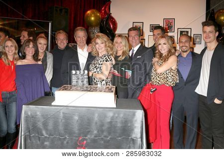 LOS ANGELES - FEB 20:  Melody Thoams Scott, YnR Castmates at the Melody Thomas Scott Celebrates 40 Years on Y&R Event at CBS Television City on February 20, 2019 in Los Angeles, CA