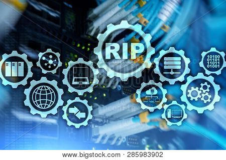Rip Routing Information Protocol. Technology Networks Cocept.