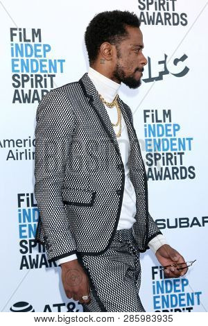 LOS ANGELES - FEB 23:  Lakeith Stanfield at the 2019 Film Independent Spirit Awards on the Beach on February 23, 2019 in Santa Monica, CA