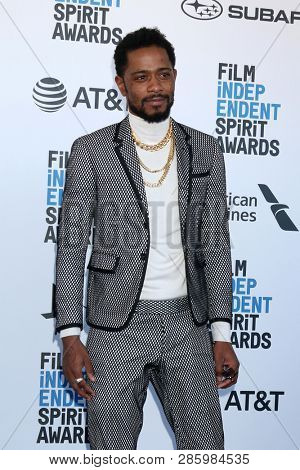 LOS ANGELES - FEB 23:  Lakeith Stanfield at the 2019 Film Independent Spirit Awards on the Beach on February 23, 2019 in Santa Monica, CA
