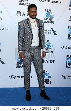 LOS ANGELES - FEB 23:  Lakeith Stanfield at the 2019 Film Independent Spirit Awards on the Beach on February 23, 2019 in Santa Monica, CA