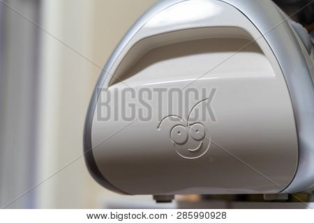 Feb 24, 2019 - Maple Grove, Mn: Close Up Of The Cricut Logo On A Cricut Expression Die Cutting Machi