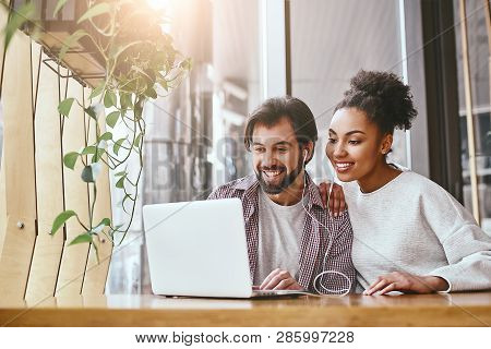 Youll Be Happier At Work When You Make Some Friends There. Two Successful Colleagues Collaborating I