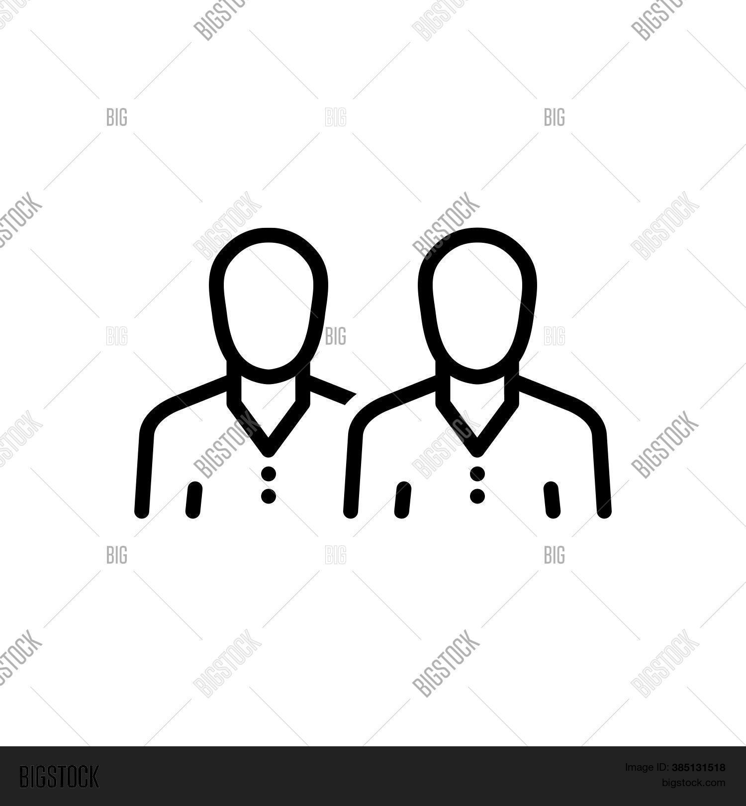 Black Line Icon Both Vector & Photo (Free Trial) | Bigstock