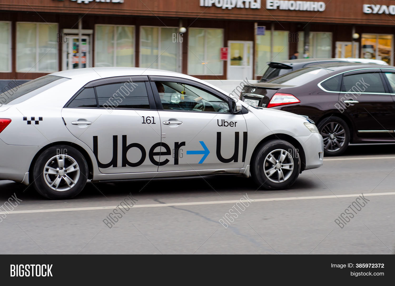 Uber Taxi Car Traffic Image u0026 Photo (Free Trial) Bigstock