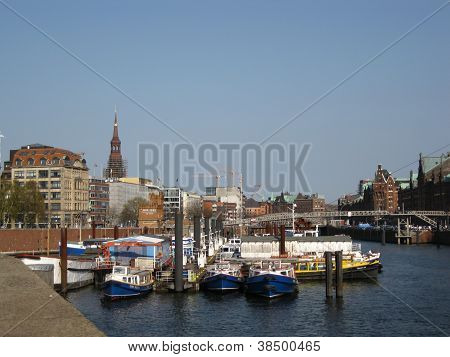 Barcos do Elba, em Hamburgo