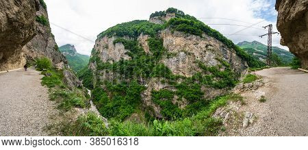 View Of Cherek Gorge In The Caucasus Mountains In Kabardino-balkaria, Russia