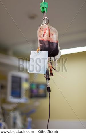 The Specialist Are Checking Continuous Renal Replacement Therapy Equipment And Injection Pump And He