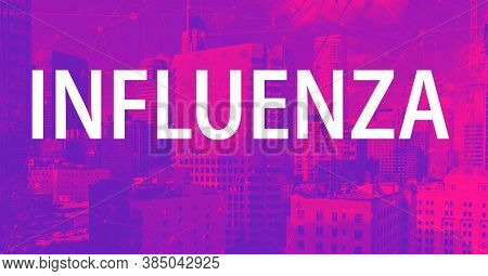 Influenza Theme With Downtown Los Angeles Skycapers