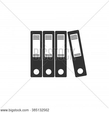 Set Of Folders For Documents. Stock Vector Illustration Isolated On A White Background. Flat Style