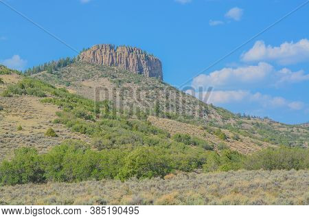 Beautiful View Of The Mesa In The Curecanti National Recreation Area In Colorado