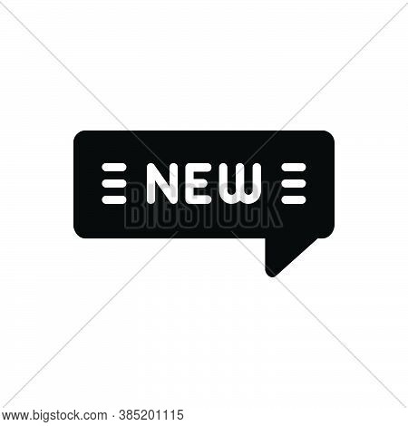 Black Solid Icon For New Just-out Brand-new Latest Modern Label Tag Recent Now Unique