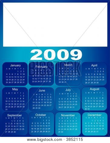 블루 캘린더 2009
