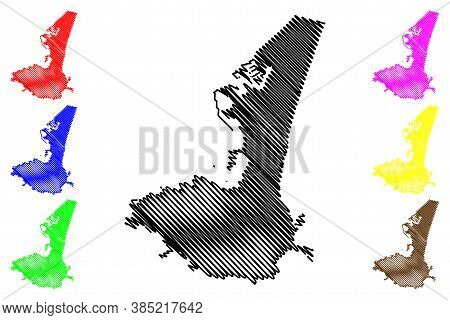 Aden City (republic Of Yemen) Map Vector Illustration, Scribble Sketch City Of Aden Map