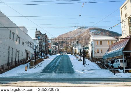 Hakodate, Hokkaido - December 2019 : Cityscape Landmark Of Hakodate, Japan Cityscape At The Historic
