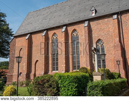 castle and park in the german eastern frisia
