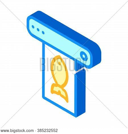 Household Vacuum Sealer Isometric Icon Vector Illustration