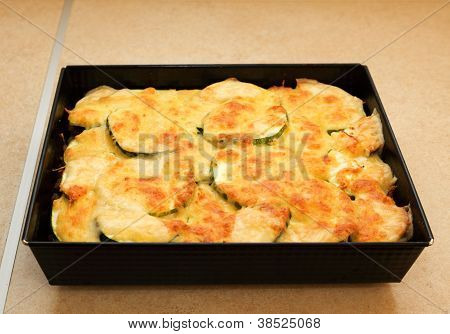Кабачки картофель или картофель Au Gratin