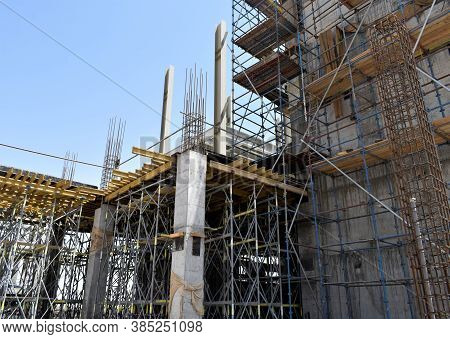 Civil Construction Site Building In Oman. Ibri, Oman : 14-09-2020