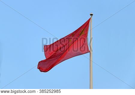 People's Republic Of China, The Flag Of China, Also Known As The Five-star Red Flag, Is A Red Field 