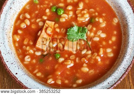 Sicilian Tomato Barley Soup