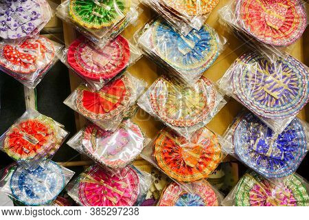 Haridwar, Garhwal, India - 3rd November 2018 : Auspicious Merchandise Used For Decorating Indian God