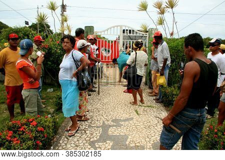 Santa Cruz Cabralia, Bahia / Brazil - November 27, 2008: Member Of The Landless Movement - Mst - Are