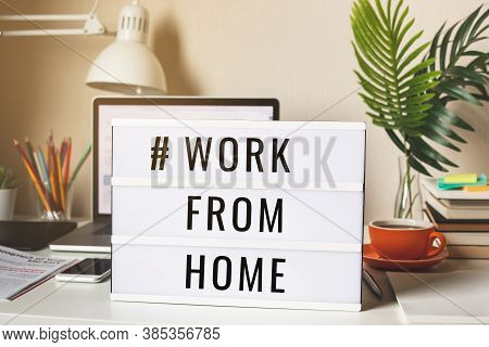 Work From Home,social Distance Concepts On Covid-19 Outbreak Situation.government Policy Solution.sa