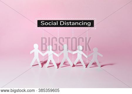 Social Distancing With Covid-19 Virus Outbreak.pandemic Situation Of Corona Virus.protection And Saf