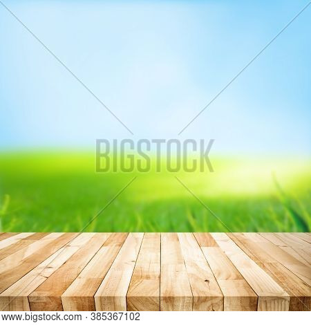 Beautiful Texture Wood Table Top Texture On White Background.for Create Product Display Or Design Ke