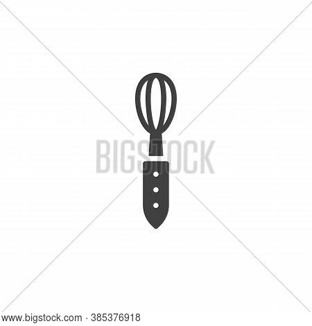 Pastry Whisk Vector Icon. Filled Flat Sign For Mobile Concept And Web Design. Egg Beater Mixer Glyph