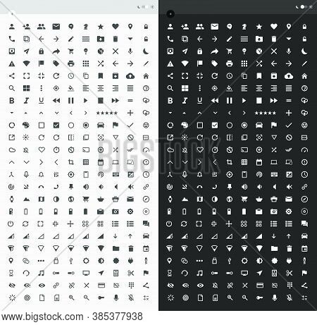 Big Set Of Vector Icons For Application Or Website