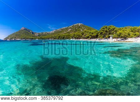 Platja de Formentor - beautiful sandy beach at cap formentor, Mallorca, Spain