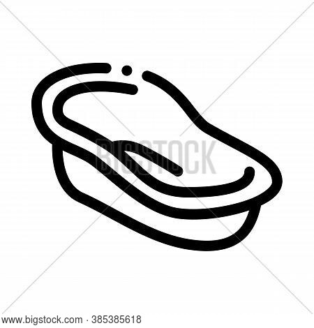 Bath For Childern Icon Vector. Bath For Childern Sign. Isolated Contour Symbol Illustration