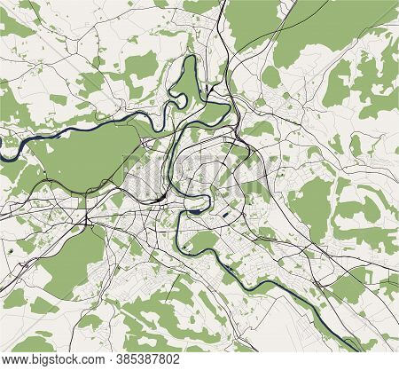 Map Of The City Of Bern, Switzerland