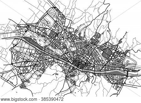 Vector City Map Of Florence, Italy, Europe