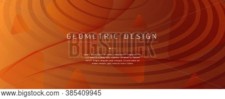 Vector Fluid Flow. Yellow Gradient Landing Page. 3d Abstract Lines. Digital Poster. Orange Fluid Flo