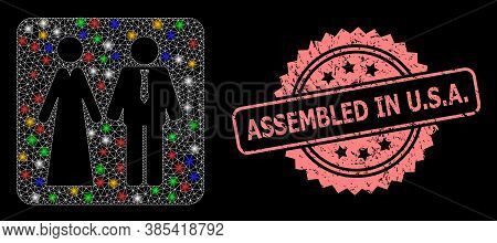 Shiny Mesh Network Newlyweds With Flash Nodes, And Assembled In U.s.a. Corroded Rosette Seal Imitati