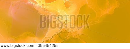 Multilayer Pattern. Alcohol Ink Pattern. Painted Texture. Orange Multilayer Pattern. Multilayer Effe