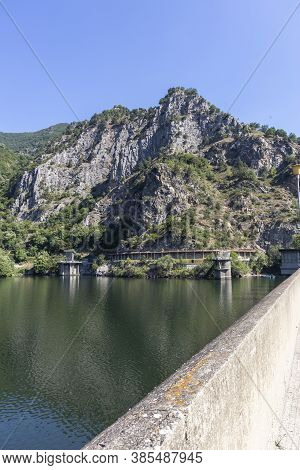 Ladscape Of Krichim Reservoir At Rhodopes Mountain, Bulgaria