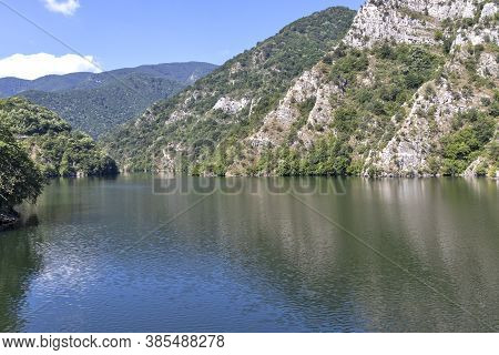 Ladscape Of Krichim Reservoir At Rhodopes Mountain, Bulgaria