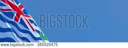 3d Rendering Of The National Flag Of British Indian Ocean Territory Waving