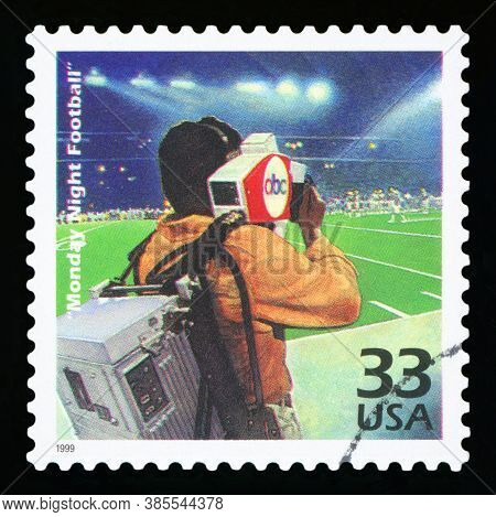 United States Of America, Circa 1999: A Postage Stamp Printed In Usa Showing An Image Of The Tv Prog