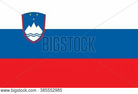 Flag Of Slovenia. Page Symbol For Your Web Site Design Slovenia Flag Logo, App, Ui. Slovenia Flag Ve