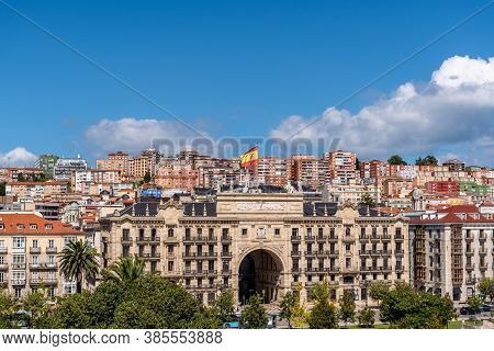 Panoramic View Of Santander A Sunny Day
